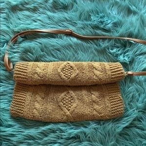 Light brown sweater purse